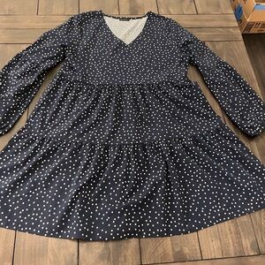 Polka Dot Long Sleeve Dress